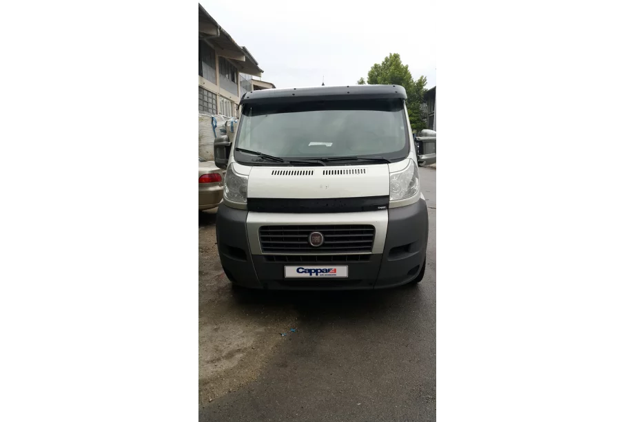 Fiat Ducato 2006-2025 гг. Козырек на лобовое стекло (черный глянец, 5мм) Фото 10