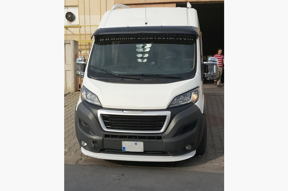 Fiat Ducato 2006-2025 рр. Козирьок на лобове скло (чорний глянець, 5мм) Фото 20