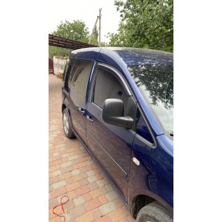 Ветровики на окна (2 шт, DDU) Volkswagen Caddy 2010-2015 гг. фото 2
