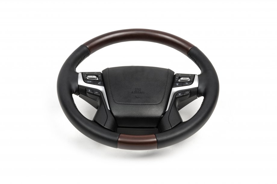 Toyota Land Cruiser Prado 150 2009-2023 Volant complet (bois foncé) Photo 2