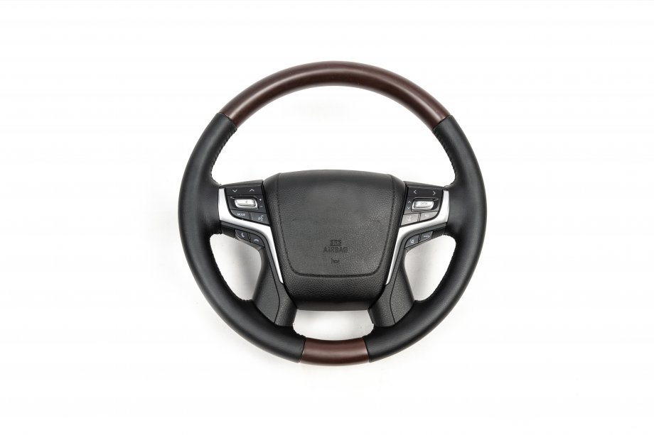 Toyota Land Cruiser Prado 150 2009-2023 Volant complet (bois foncé) Photo 3