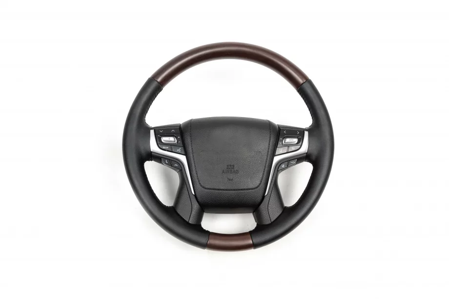 Toyota Land Cruiser Prado 150 2009–2023 Volant kompletný (tmavé drevo) Fotografia 3
