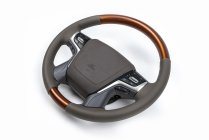 Toyota Land Cruiser Prado 150 2009-2023 гг. Руль в сборе (светлое дерево) фото 2