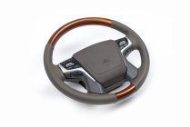 Toyota Land Cruiser Prado 150 2009-2023 гг. Руль в сборе (светлое дерево) фото 3