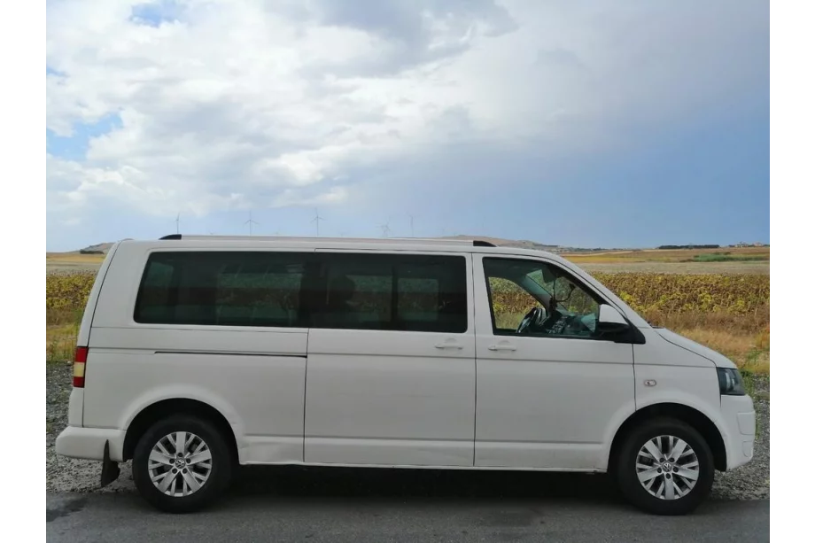 Volkswagen T6 2015-2024 гг. Интегрированные рейлинги (хром) Короткая База Фото 2