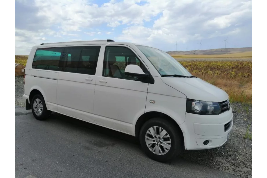 Volkswagen T6 2015-2024 гг. Интегрированные рейлинги (хром) Короткая База Фото 3