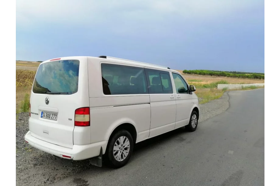 Volkswagen T6 2015-2024 гг. Интегрированные рейлинги (хром) Короткая База Фото 4