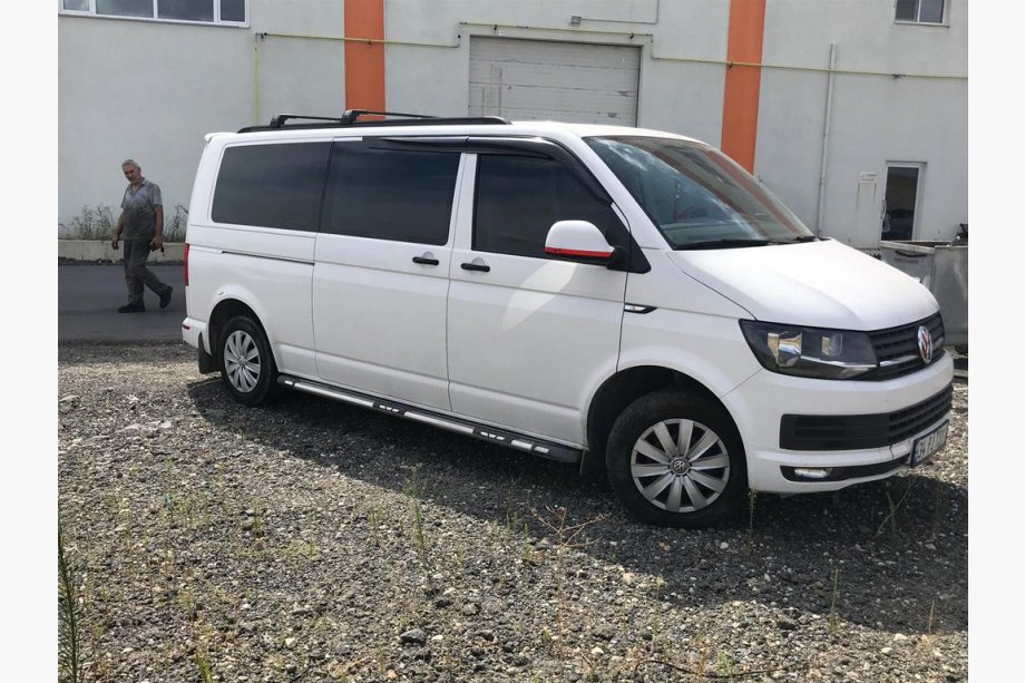 Volkswagen T5 Multivan 2003-2010 рр. Інтегровані рейлінги (чорні) Коротка база Фото 4