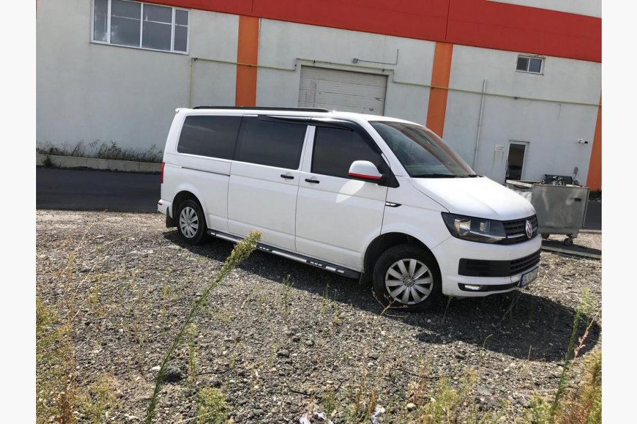 Volkswagen T5 Multivan 2003-2010 рр. Інтегровані рейлінги (чорні) Коротка база Фото 8