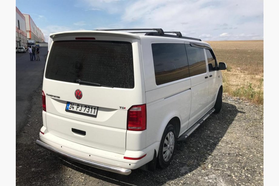 Volkswagen T5 Multivan 2003-2010 рр. Інтегровані рейлінги (чорні) Коротка база Фото 28
