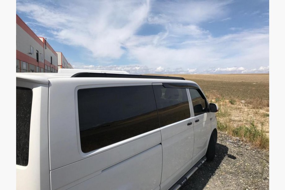 Volkswagen T5 Multivan 2003-2010 рр. Інтегровані рейлінги (чорні) Коротка база Фото 33