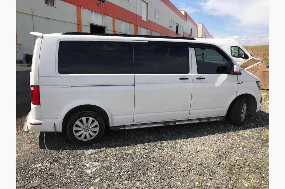 Volkswagen T5 Multivan 2003-2010 рр. Інтегровані рейлінги (чорні) Коротка база Фото 35