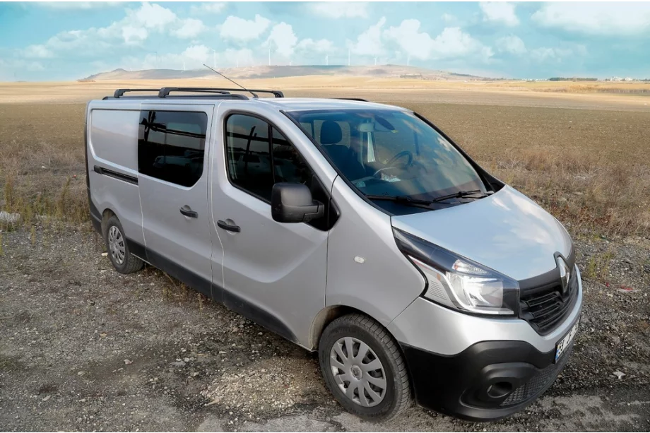Fiat Talento 2016- гг. Интегрированные рейлинги (черные) Короткая База Фото 7