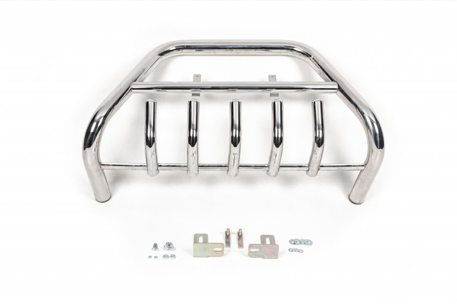 Fiat Scudo 2007-2015 Protezione Anteriore WT003/4 (Acciaio Inox) con scritta, 60 mm Foto 2