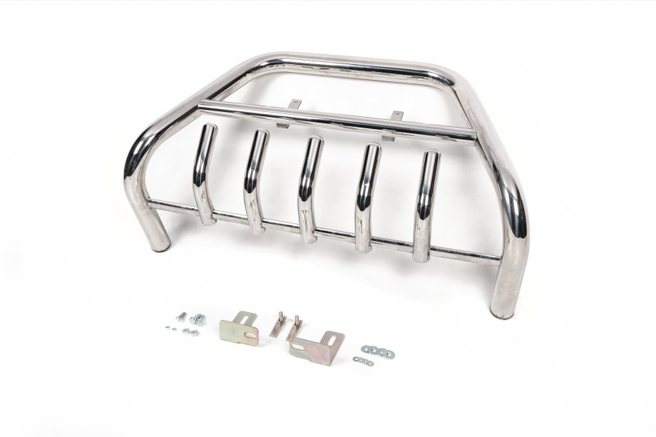 Fiat Scudo 2007-2015 Protezione Anteriore WT003/4 (Acciaio Inox) con scritta, 60 mm Foto 3
