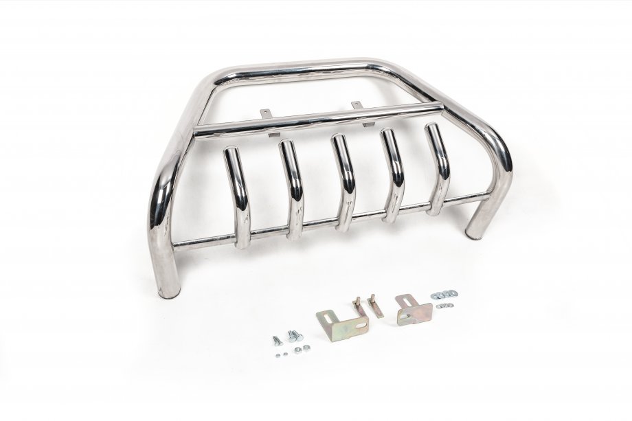 Fiat Scudo 2007-2015 Protezione Anteriore WT003/4 (Acciaio Inox) con scritta, 60 mm Foto 4