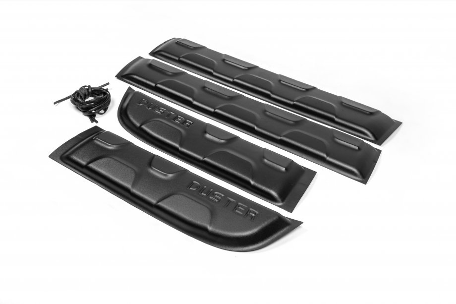Renault Duster 2008–2017 Door moldings with protrusions (4 pcs, plastic) Photo 3