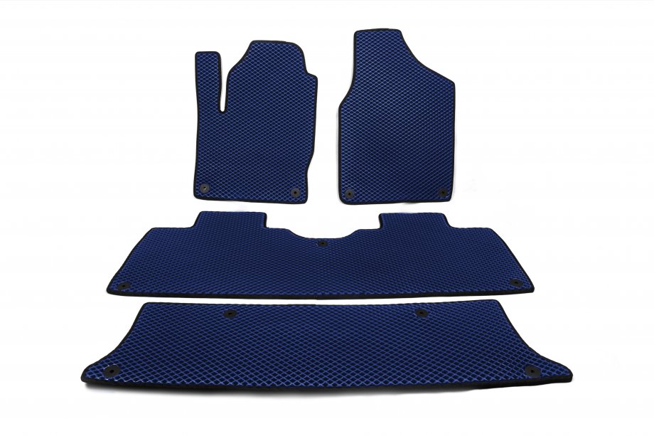 Ford Galaxy 1995-2006 рр. Килимки EVA (3 ряди, сині) Image