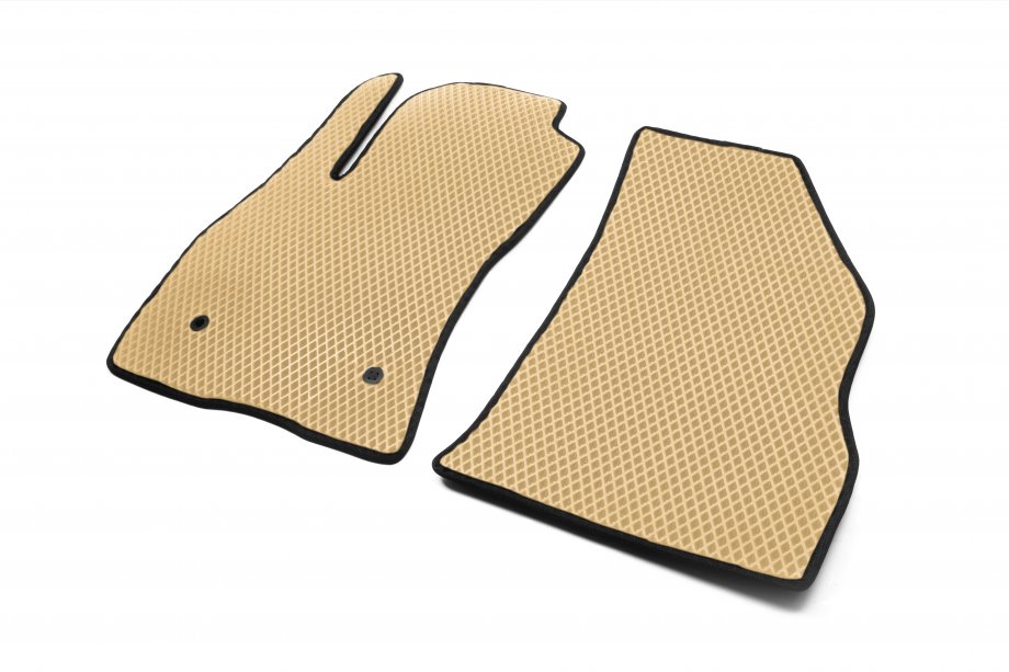 Fiat Doblo II 2010-2022 EVA Floor Mats (beige, front) Photo 2