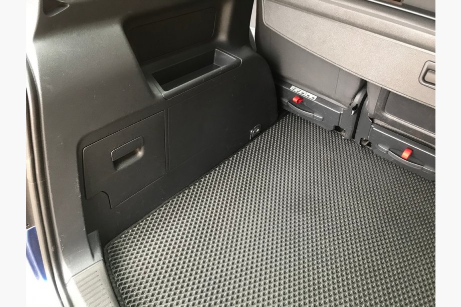 Volkswagen Touran 2010-2015 рр. Килимок багажника (EVA, 5 місць, чорний) Фото 2