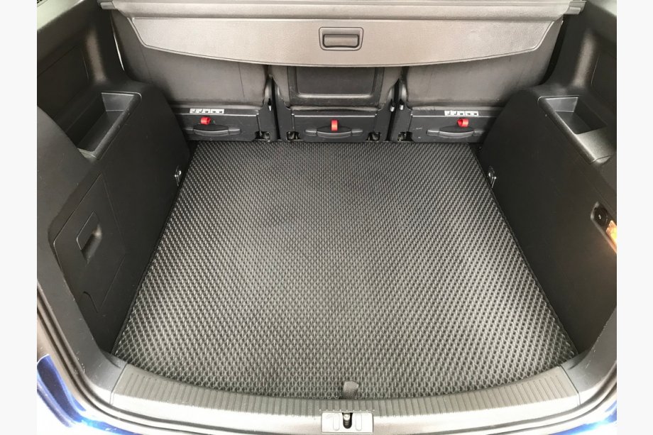 Volkswagen Touran 2010-2015 рр. Килимок багажника (EVA, 5 місць, чорний) Фото 5
