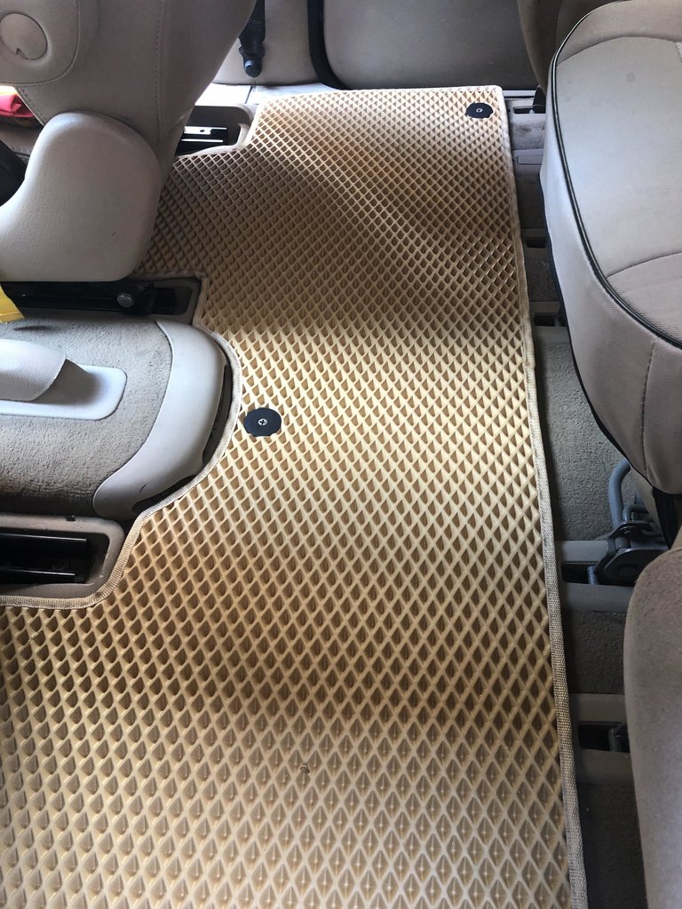 Килимки EVA (3 ряди, бежеві) для Seat Alhambra 1996-2010 рр - фото 5
