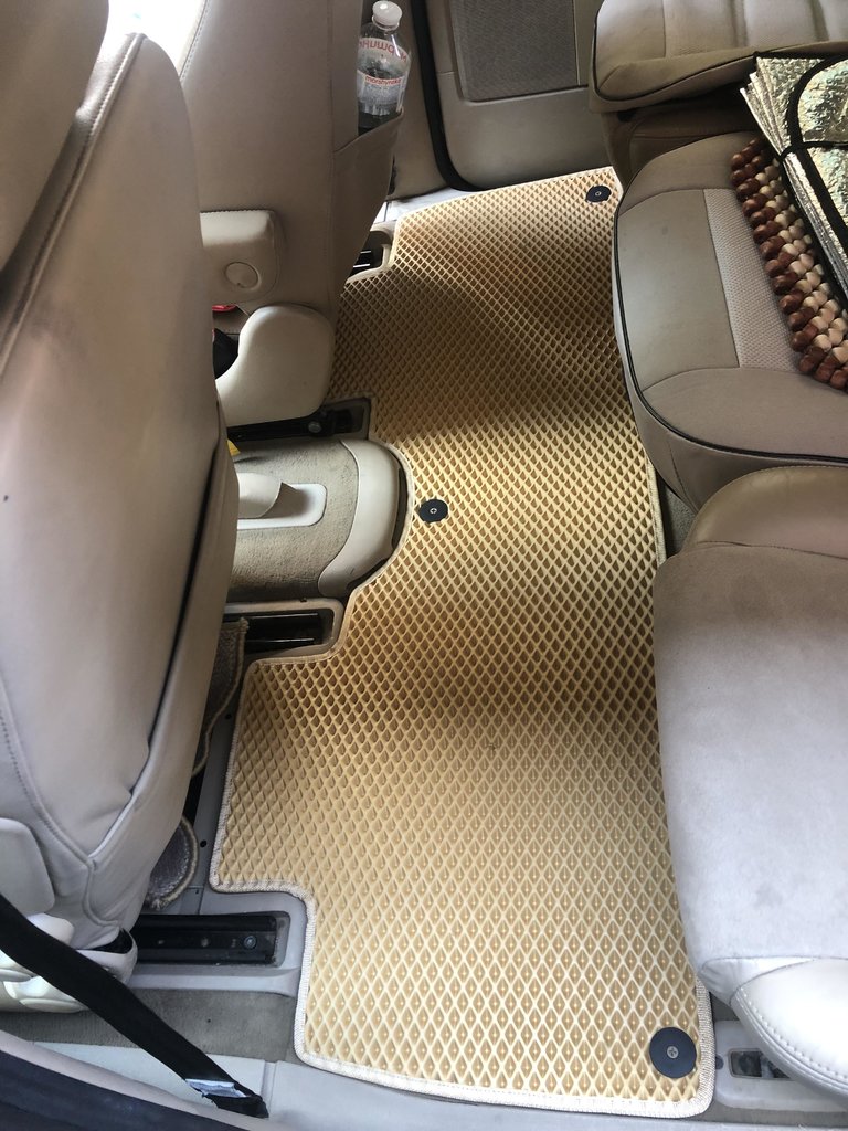 Килимки EVA (3 ряди, бежеві) для Seat Alhambra 1996-2010 рр - фото 6