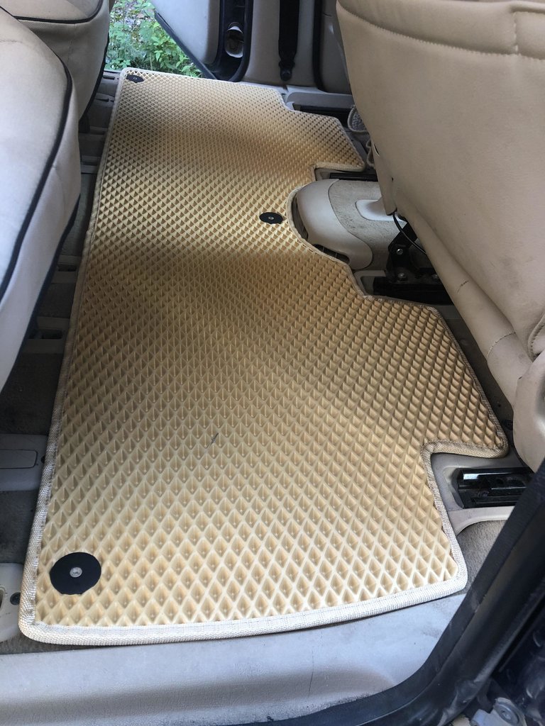 Килимки EVA (3 ряди, бежеві) для Seat Alhambra 1996-2010 рр - фото 7