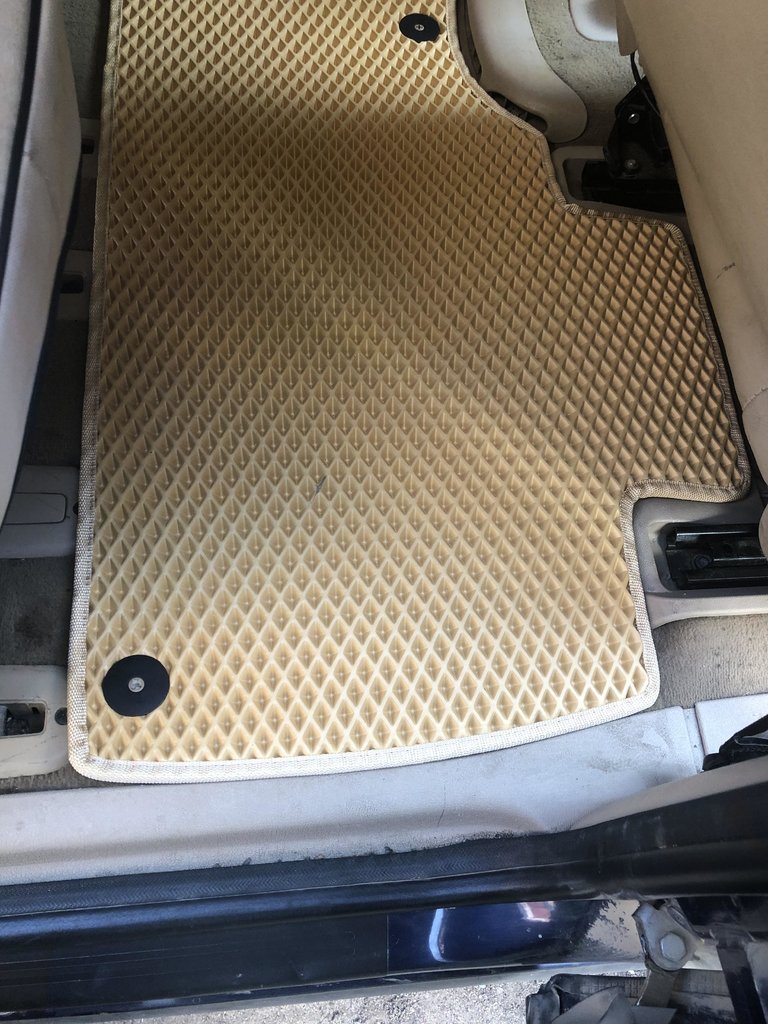 Килимки EVA (3 ряди, бежеві) для Seat Alhambra 1996-2010 рр - фото 8