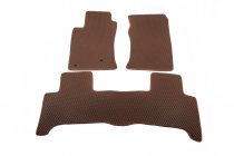 Toyota Land Cruiser Prado 120 2002-2009 гг. Коврики EVA (2 ряда, кирпичные) фото 1