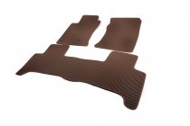 Toyota Land Cruiser Prado 120 2002-2009 гг. Коврики EVA (2 ряда, кирпичные) фото 2