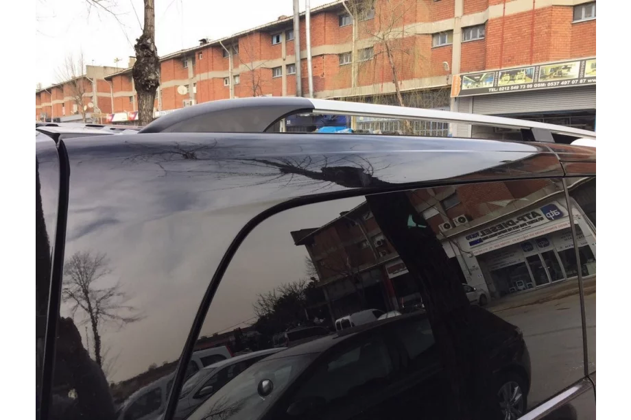 Mercedes Vito W639 2004–2014 Hromēti jumta reliņi Elite (plastmasas kājas) Foto 4