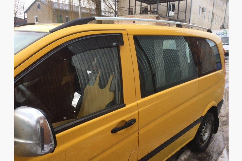 Mercedes Viano 2004-2014 рр. Рейлінги Хром DDU (пласт. ніжки) Фото 13