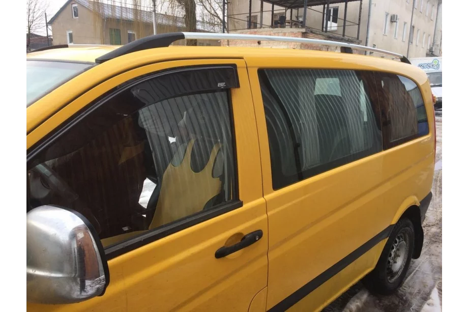 Mercedes Vito/V klase W447 2014– Hromēti jumta reliņi DDU (plastmasas kājas) Foto 20