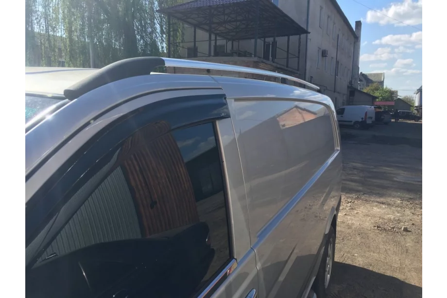 Mercedes Vito/V klase W447 2014– Hromēti jumta reliņi DDU (plastmasas kājas) Foto 21