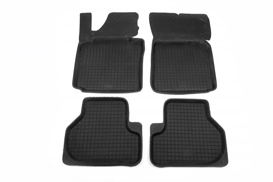 Skoda Octavia II A5 2010-2013 рр. Гумові килимки з бортом (4 шт, Polytep) Фото 2