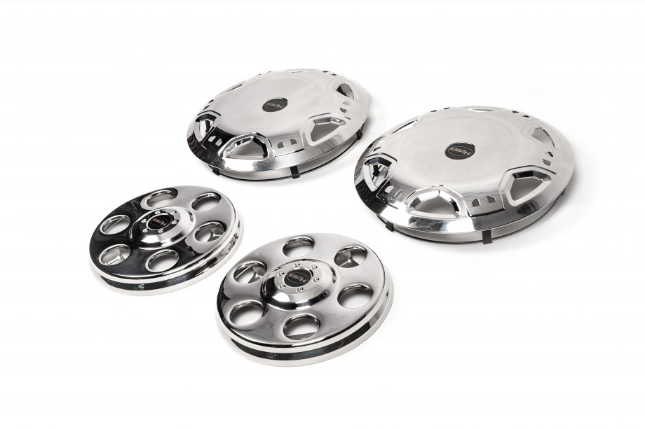 Mercedes Sprinter W901/902/903/904/905 1995–2006 Rustfri OEM hjulkapsler R15 (2-rullet) Foto 2