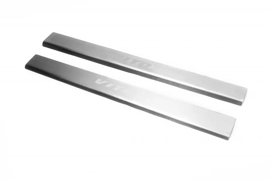 Mercedes Vito W639 2004-2014 Door Sill Covers Laser-Style (2 pcs, Stainless Steel) Photo 1