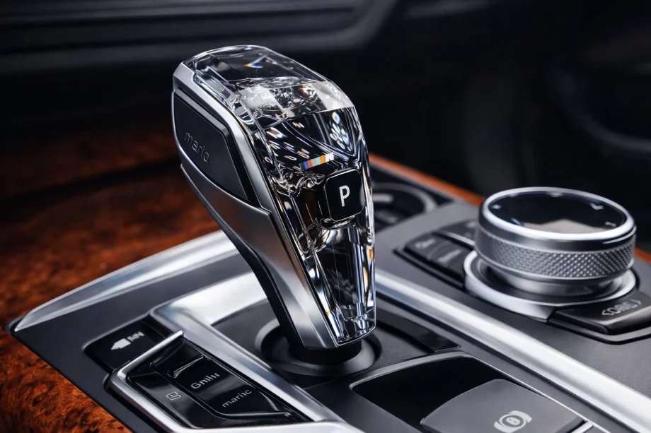 BMW 3-serien F30/F31 2012–2019 Set med kristalinslag för interiören (automatväxelväljare + knappar) Foto 3