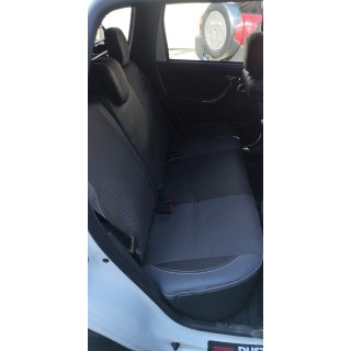 Авточехлы (Эко-кожа↗Ткань, Premium) Renault Duster 2008-2017 гг. фото 4