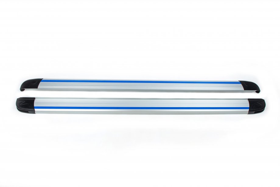 Volkswagen Amarok 2010-2022 Praguri Laterale Maya Blue-Grey (2 buc, Aluminiu) Foto 6