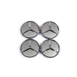 Mercedes Wheel caps 62/69 mm gray without ring (4 pcs., gray)