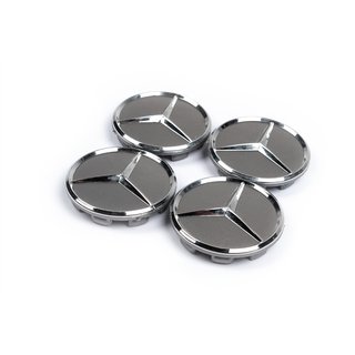 Колпачки на диски 62/69 мм без кольца (4 шт, серые) фото 2
