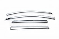 Хромированные Ветровики (4 шт, Корея) фото 2