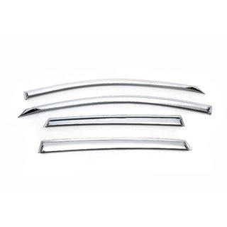 Хромированные Ветровики (4 шт, Корея) Opel Antara 2006-2017 гг. фото 2