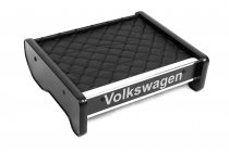 Volkswagen T4 Caravelle/Multivan 1990-2003 гг. Полка на панель (Черная с черной строчкой) фото 3