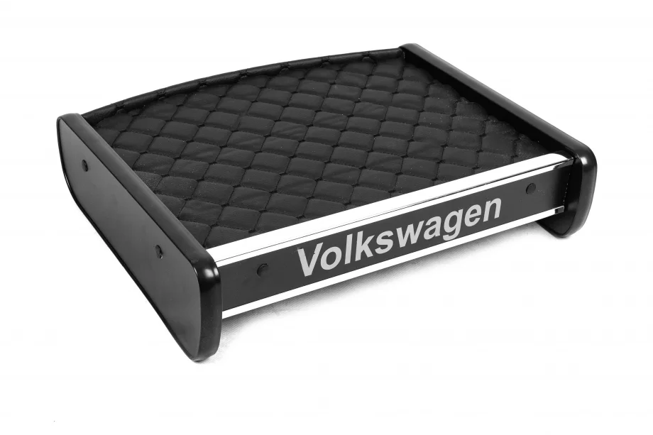 Volkswagen T5 Transporter 2003-2010 гг. Полка на панель (Черная с черной строчкой) Фото 3