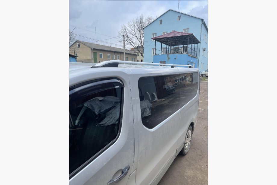 Opel Vivaro 2015-2019 рр. Рейлінги Skyport (сірі) Довга база Фото 5
