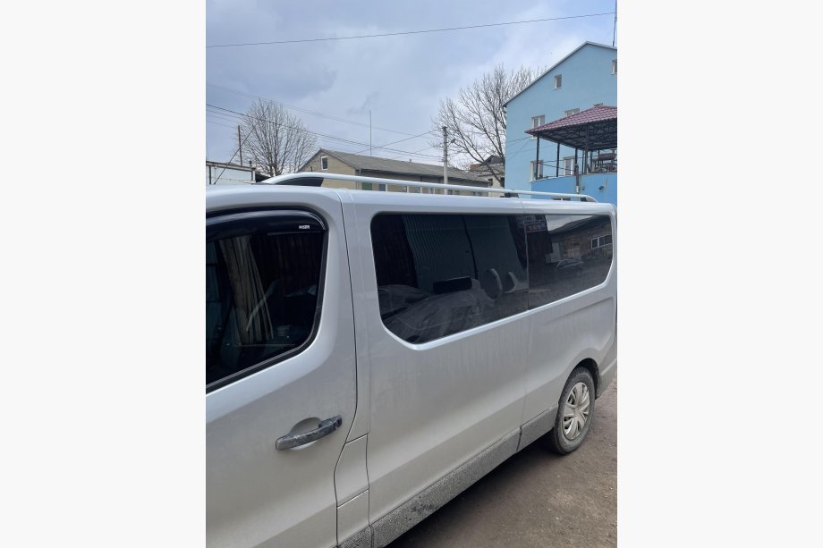 Opel Vivaro 2015-2019 рр. Рейлінги Skyport (сірі) Довга база Фото 6