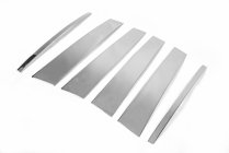 Land Rover Discovery III 2004-2009 рр. Молдинг дверних стійок (6 шт, нерж.) фото 3
